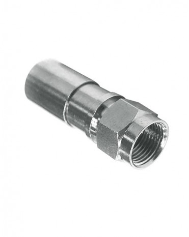 Conector De Pressão Para Cabo RG6 METAL - plug Coaxial